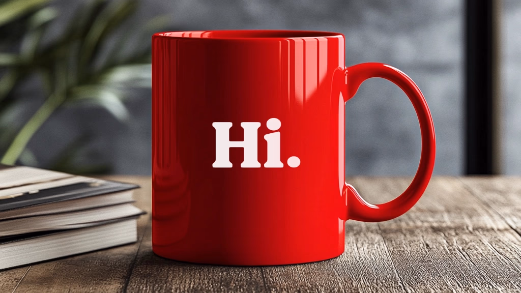 The Red Hi Coffee Mug